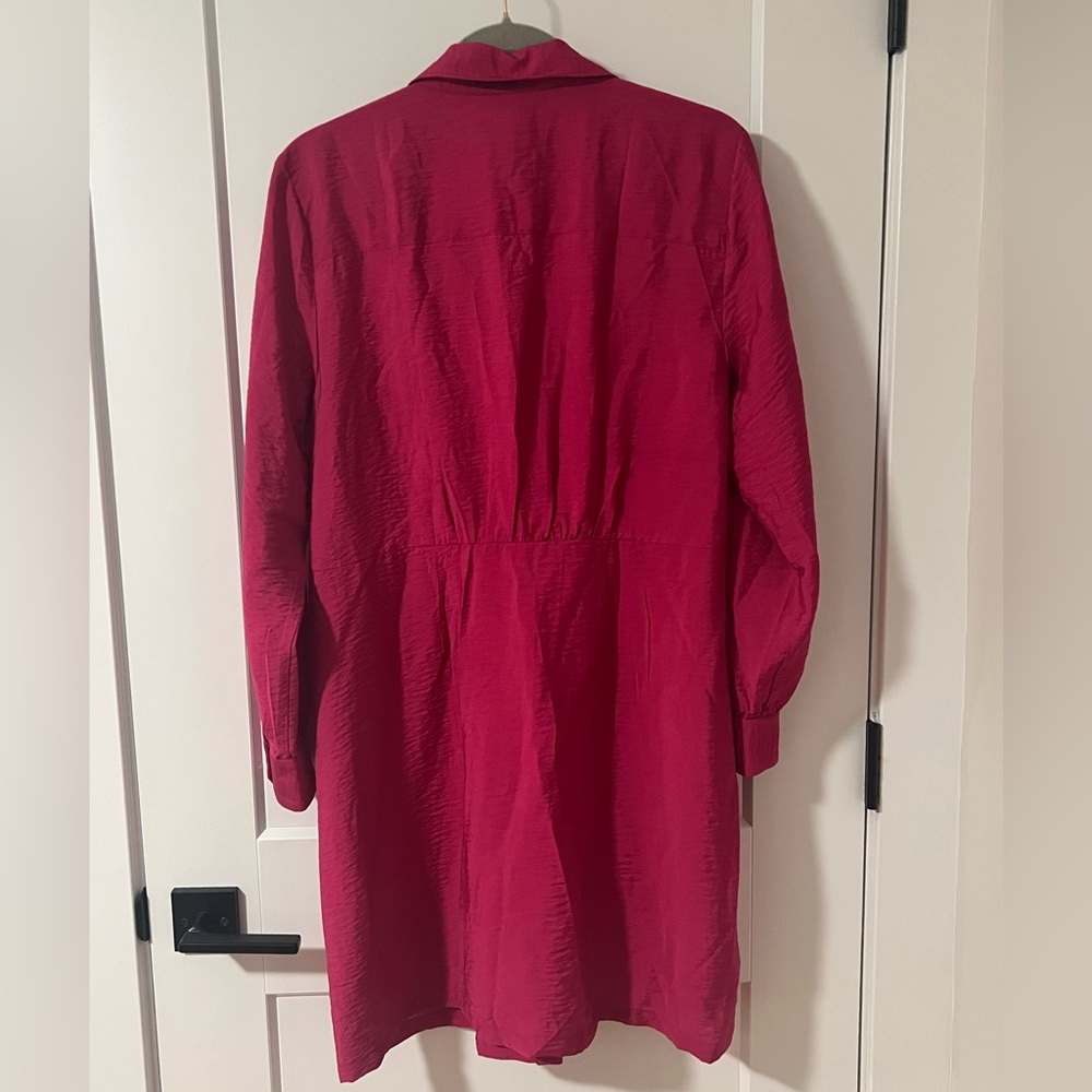 Loft Dahlia Tie Front Mini Shirtdress - Picture 3 of 4